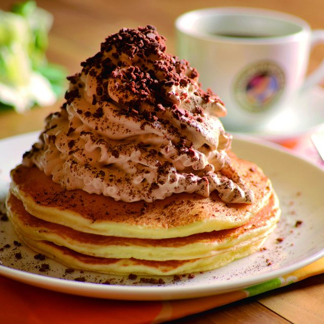 コナコーヒーのほろ苦いクリームを使用した大人のパンケーキ 7月 ハワイ Honolulu Coffee ららぽーと湘南平塚店 カフェ 喫茶店 平塚市 湘南ナビ